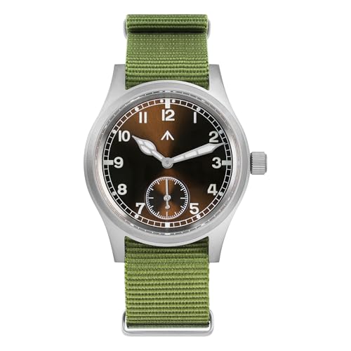 Image of TACTICAL FROG Militado D12 Military Mens Watch VD78 Quartz Sapphire Crystal C3 Super Luminous 36mm Dial Military-Style Dress Watches, 100M Waterproof