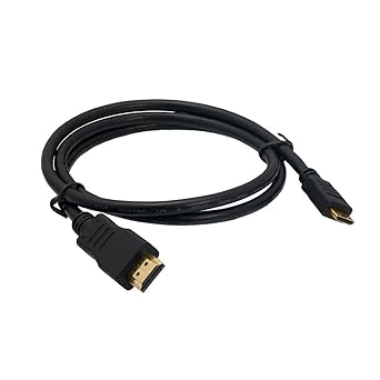 BKC Mini HDMI to HDMI Cable 1.5M 4K@60Hz High Speed HDMI 2.0 Cable Gold Plated For Camera, Camcorder, Tablet, Laptop, TV