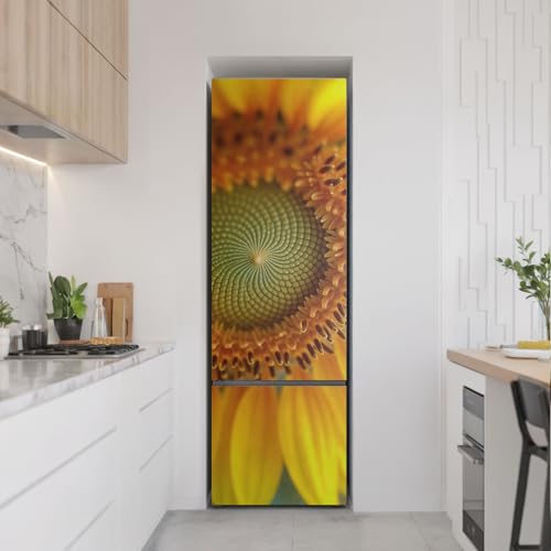 Sticker Porte Réfrigérateur 60x190 cm anti-rayure pour masquer les défauts
