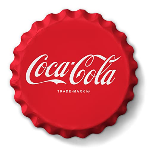 Desperate Enterprises Coke Classic Stamped Shape Bottle Cap - Premium Aluminum Sign - Made in USA - 18