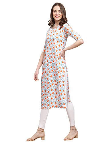 Image of Pinkmint Women's Crepe Digital Print Straight Kurta [Pack of 6] (CKE-329-353-330-333-341-343)