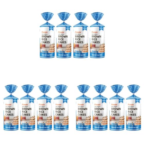 Image of Pintola Organic Brown Rice Cake Lightly Salted (130g x 4) | Gluten-Free Snack | 9 Wholegrains | Low Fat | 30 Calories per Cake | Soy & Yeast Free | Healthy Snack for Weight Loss (Pack of 3)