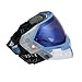 Empire EVS Paintball Goggle Mask with Dual Thermal HD Blue Mirror Lens, Clear and Blue