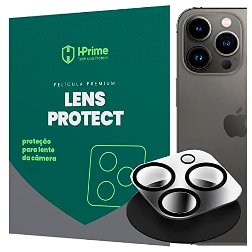 Película Proteção Câmera HPrime iPhone 14 Pro e iPhone 14 Pro Max Lens Protect Pro Premium