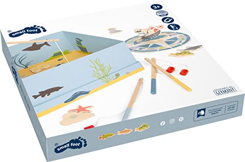 small foot Jeu de pêche 4 Friends en Bois, au Design coloré, avec de Nombreux Accessoires, Art. 12285