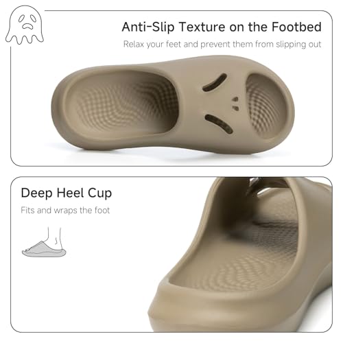 Pillow Slippers EVA Slide Sandals for Women Men Ultra Comfort Soft Summer Beach Shoes Thick Sole Flat Sandals4