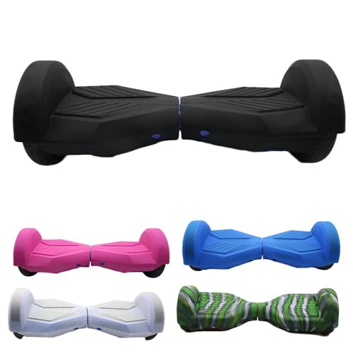 Housse de protection en silicone pour scooter électrique de 6,5 à 10 pouces, résistante aux rayures et à l'eau, convient aux roues d'hoverboard (1 paire)
