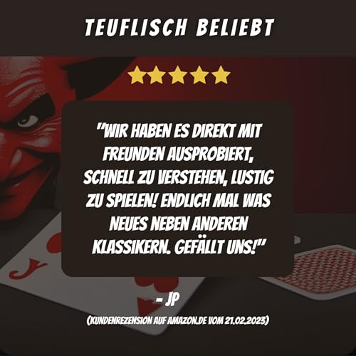 Luzifers4, Kartenspiel mit Teuflischem Spaß, Spiel für Erwachsene und Junge, Spieleabende mit Freunden oder Familie, für 2 bis 8 Spieler, Lustige Geschenk Idee, mit Videoanleitung – Bild 6
