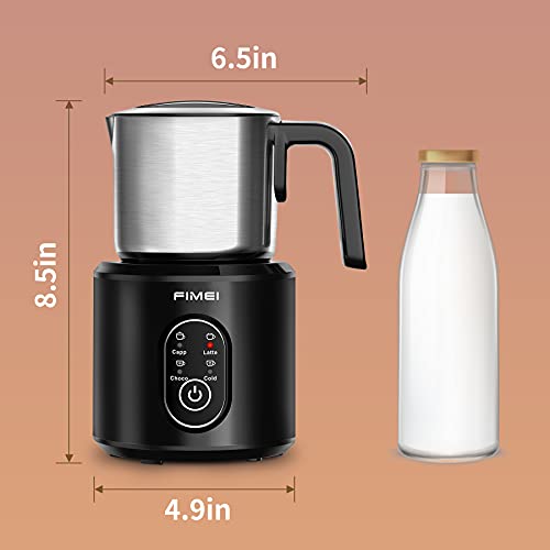 Montalatte Fimei 4 in 1 montalatte e vapore elettrico, interno antiaderente caldo freddo magnetico a vapore in acciaio… - immagine 6