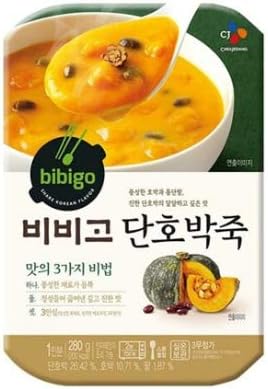 BIBIGO A Bowl of Sweet Pumpkin Porridge Korean Ready Meal Healthy Instant Porridge Microwave Meal