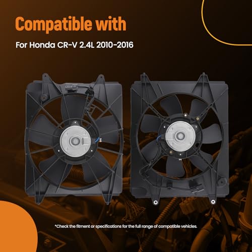 Image of maXpeedingrods AC Radiator Condenser Cooling Fan for Honda CR-V CRV 2.4L | for Left+Right 2010-2016, HO3115155 19015REZA01 19020RSAG01