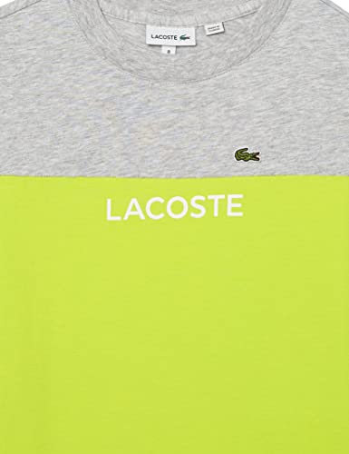 Image of Lacoste Girls' Kid's Short Sleeve Colorblock Crew Neck Tee Shirt