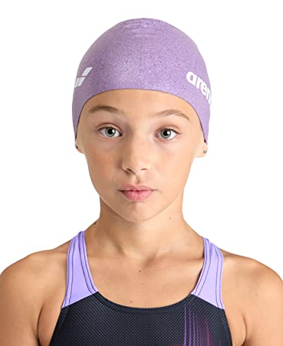 Arena Junior Recycled Silicone Unisex Swim Cap For Girls And Boys Comfortable Durable Kids’ Pool Bathing Cap, One Size, Pink Multi #TOP2