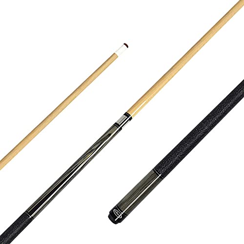 Imperial Traditional 2-Tone 58 Inch Maple 2-Piece Premium Billiard Cue Pool Stick, Grey, With Wrap #TOP17