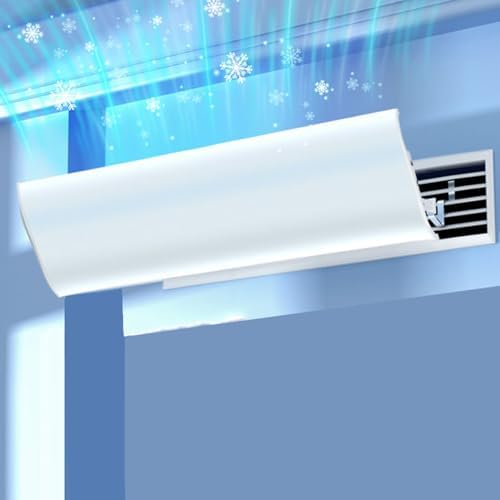 Adjustable Air Conditioner Supply Diffuser, Anti-Direct Blowing Air Diverter for Registers & Grilles, Enhanced Airflow Control, Home HVAC Accessory