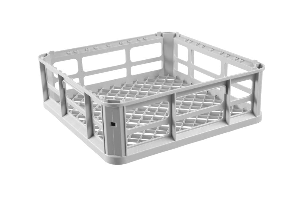 HENDI Lavastoviglie industriale, per cestelli 40x40 cm, con comando elettromeccanico, macchina lavapiatti lavabicchieri lavatazze, 230V, 2800W, 470x510x(H)710mm, acciaio inossidabile