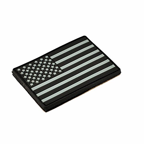 S.W.A.T. American Flag PVC Patch with - Hook & Loop- USA Flag Patch United States of America Military Uniform Tactical Jacket Milsim Hats - Soft Rubber Emblem - SWAT - 3