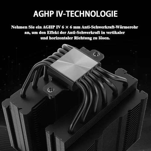 Thermalright Peerless Assassin 140 Czarny chłodzenie CPU, 6 Heatpipes, podwójne wentylatory PWM i podwójne wieże, 158mm wysokie chłodzenie CPU z osłoną górną, dla AM4/AM5, Intel LGA 1851/1700/1150