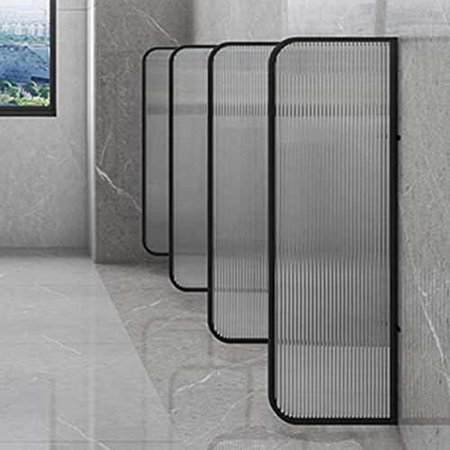 Transparent Glass Waterproof Urinal Divider Panel Public Space Partition Durable Protection for Privacy Stylish Bathroom Separation Solution