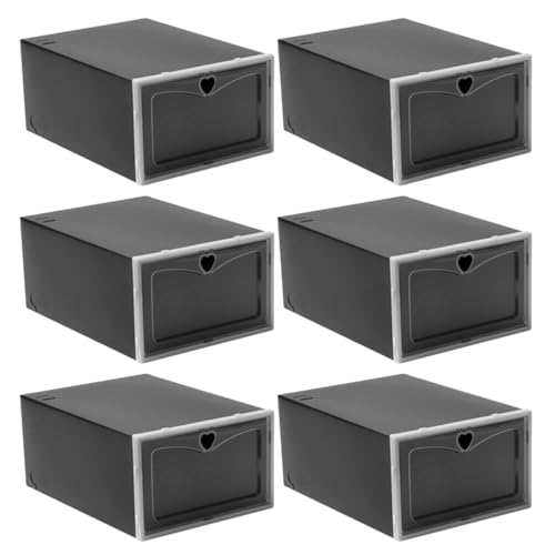 Range-chaussures empilables noirs pour organiser votre entrée - 2