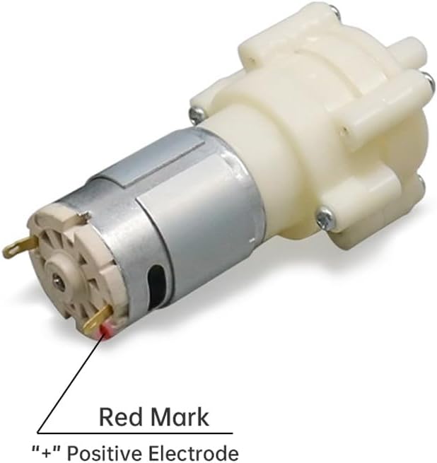 Miniatura 3 de Mini bomba de agua DC 24V diafragma bomba autocebante para acuarios peceromáquina de té, bomba de agua R385 con soporte de PVC (24V)