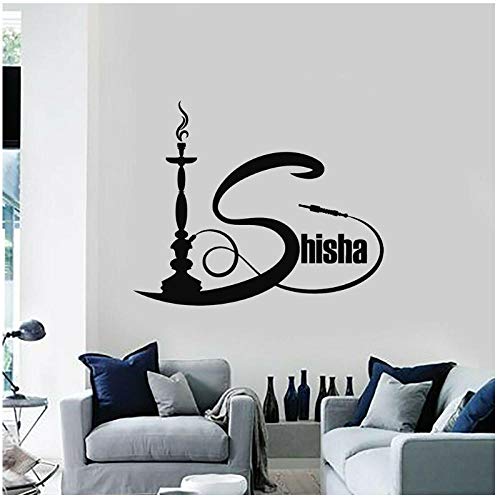 Wohnzimmer Rauch Wandtattoo Raucher Bar Shisha Wandaufkleber Shisha Vinyl Wandtattoo Dekoration Freizeit Art Deco…