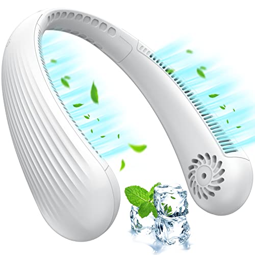 Neck Fan, 6000mAh Portable Fan Personal Fan Hands Free Bladeless Neck Fan 3 Speeds Adjustment 360° Cooling USB Wearable Fan Rechargable Hanging Neck Fan for Women, Men, Office, Travel, Outdoor Neck Fan, 6000mAh Portable Fan Personal Fan Hands Free Bladeless Neck Fan 3 Speeds Adjustment 360° Cooling USB Wearable Fan Rechargable Hanging Neck Fan for Women, Men, Office, Travel, Outdoor