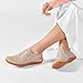 DEXJEWU Women's Minimalist Barefoot Walking Shoes Wide Toe Box Flats Lightweight Casual Gym Athletic Sneakers, 006 Camel, 7.5