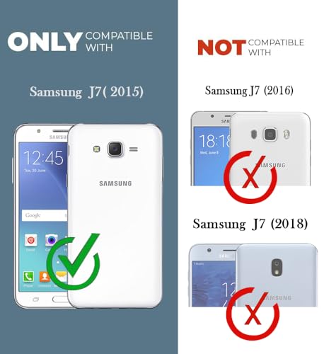 Image of Jkobi Back Cover Case for Samsung Galaxy J7 2015 (Silicone Crystal Clear | Pure Camera Protection | Soft and Flexible for Charger and Headphone sockets | Shockproof Bumpers | Transparent)