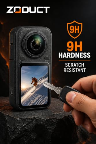 Image of Insta 360 X6 Screen Guard Protector Tempered with 98% Transparency Waterproof, Dust Proof, Anti-Strach Protective Insta 360 Action Camera Accessories (1Pc)