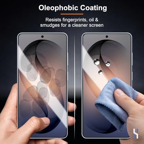 Image of Tempered Glass for Samsung Galaxy S26 Plus (6.7 Inch) Military Grade 9H Screen Guard, Anti-Scratch, Shatterproof, Edge to Edge Full Coverage - Black Border