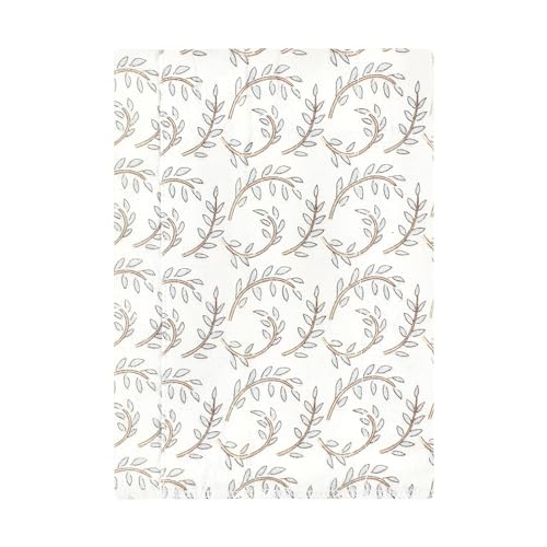 Image of Hudson Baby Unisex Baby Cotton Poly Flannel Burp Cloths, Girl Woodland Pals, One Size