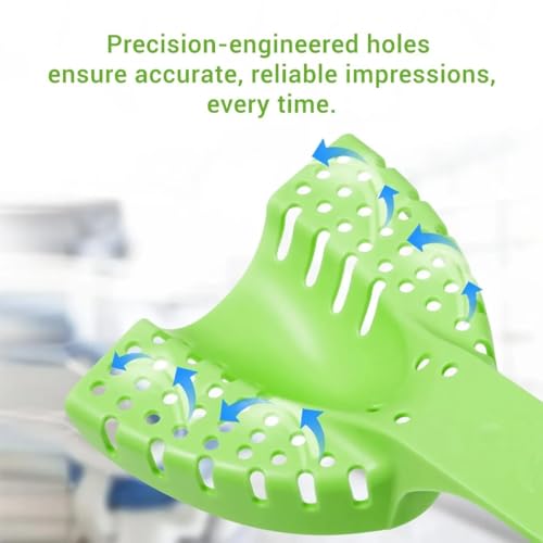 Image of Cotisen Autoclavable Impression Trays (Set of 10) | Durable, Reusable, Dental Trays for Accurate Impressions | Ideal for Professional Dental Use.