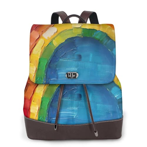 Sac à dos unisexe en cuir noir anti-fatigue pour campus et voyage