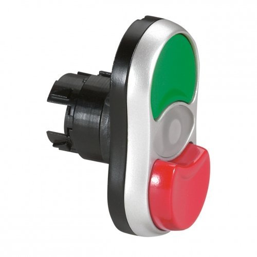 Tête double touche lumineuse vert rouge IP66 commutateur étanche pour armoire électrique