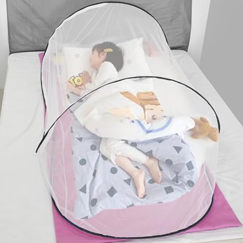 Tienda mosquitera plegable para cama, ligera y ventilada miniatura 2