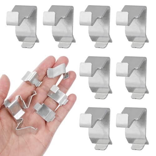 FOYTOKI Clips para Estantes Metálicos 12 Piezas Soporte Reforzado para Gabinetes Domésticos y Vitrinas Fácil Montaje y Superficie Pulida Segura
