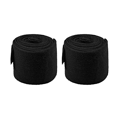 2 Pieces Cotton Boxing Wraps Elastic Boxing Hand Wraps Boxing Gloves Wrist Compression Bandage Bulk Martial Arts Sports Handwraps for Muay Thai MMA Kickboxing Training Gym - 3 Colors,138 inches