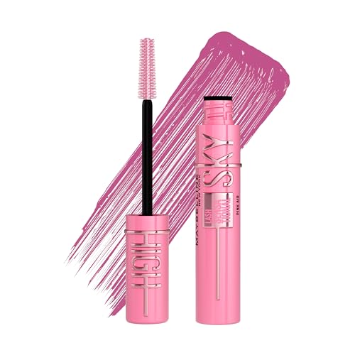 Maybelline New York, Sky High Lash Sensational Mascara, Limitless Length & Volume, Flex Tower Brush, Light-as-Air Feel, With Bamboo Extract, Pink Air
