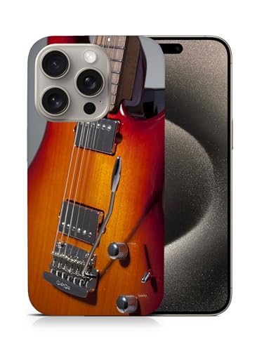 Music Electric Guitar 2 Phone CASE Cover for Apple iPhone 15 PRO Multicolor