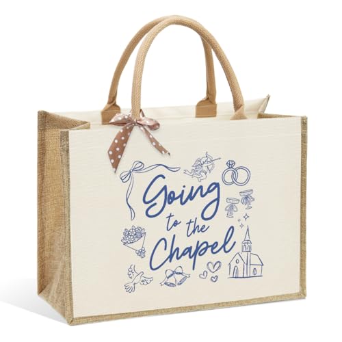 KongMoTree Bride Bag, Bride Gifts, Bridal Shower Gifts, Canvas Tote Bag, Wedding Honeymoon Gift Reusable Shoulder Bags