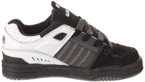 Image of Globe Mens Fusion Skate Shoes, Black /White /Charcoal, 6 M US Big Kid