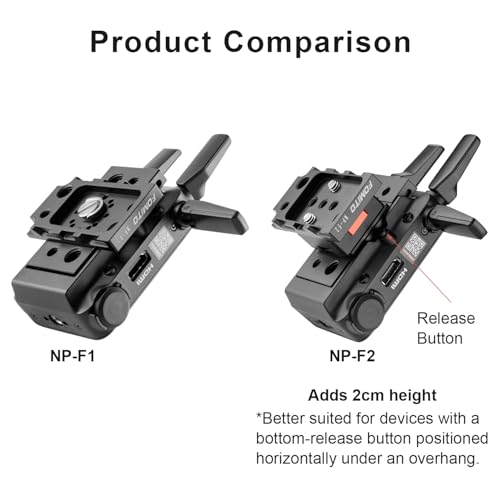 Image of FOMITO NP-F1 Dual-Sided NP-F Plate, All-Aluminum Alloy, for Monitor, LED Light, Wireless Transmitter