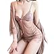 BDSMYOU 3-IN-1 Unterwäsche Frauen Sexy Set,Sexy Dessous Damen für Sex,Erotische Nachthemden Strapsen Dessous Set,Reizwäsche für Sex Damen Kostüme für Erwachsene,Lingerie Sexy for Women (Beige, L)