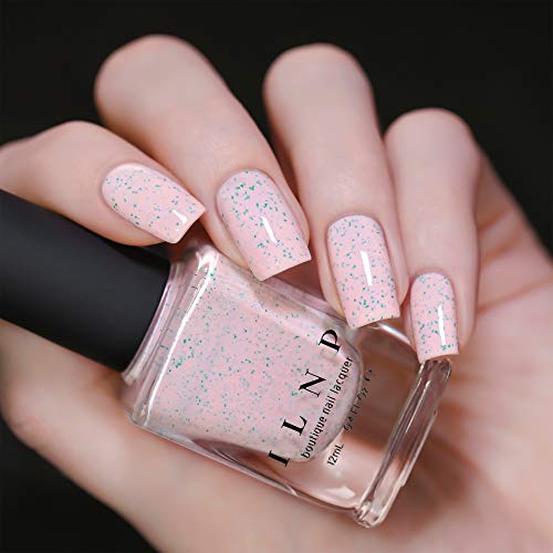 Image of ILNP With Sprinkles - Delicate Macaron Pink Speckled Nail Polish