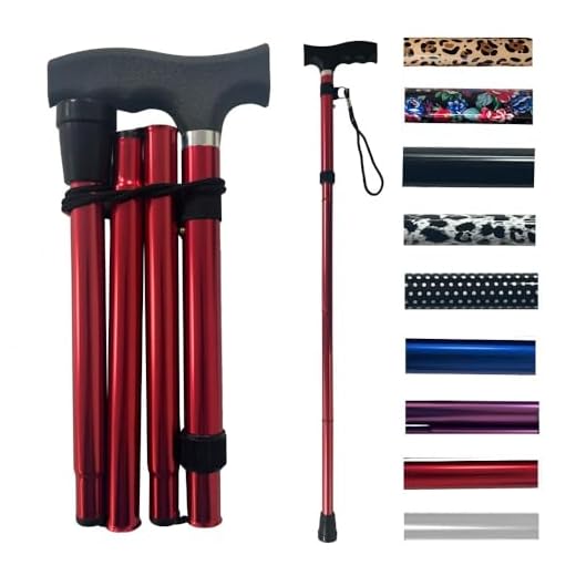 Life Healthcare Walking Stick, Flexible and Durable Walking Aid, Collapsible Walking Stick and Mobility Aid, Adjustable from 33-37 inches