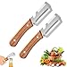 2 Pack Multifunctional Vegetable Peeler, 3-in-1 Peelers For Kitchen with Bottle Opener, Sharp Stainless Steel Swivel Blade, Wooden Handle, For Vegetables or Fruits that Need to Be Peeled