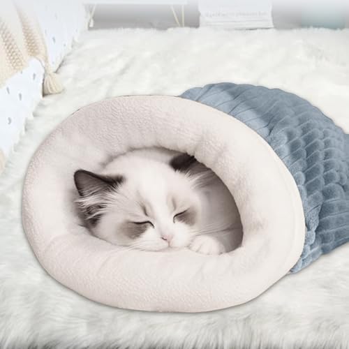 Saco de dormir para gatos, saco de dormir de inverno para gatos, aconchegante para cama de gato, cam