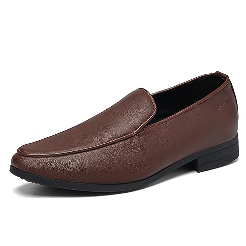 Image of UUBARIS Mens Velvet Loafers Slip-on Dress Shoes Fashion Style Driving Shoes Classic Tuxedo Shoes Casual Oxford Shoes