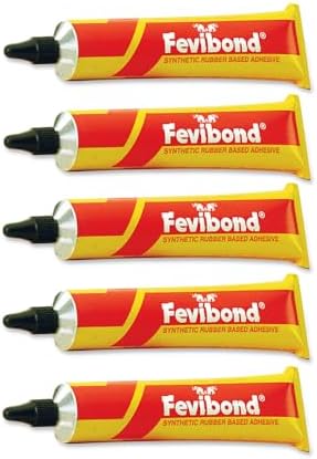 Pidilite Fevibond Tube Synthetic Rubber Based Adhesive - 50ml,Pack of 5